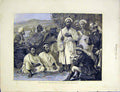 Original Old Antique Print Looshai Expedition Aborigines Nash 1872 Victorian