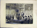 Original Old Antique Print Royal Duke Edinburgh Dublin Exhibition 1872 Victorian