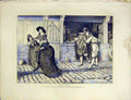 Original Old Antique Print Casus Belli Orchardson Painting Royal Academy 1872