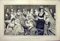 Original Old Antique Print Peeresses Gallery Lords Ladies 1872 19th