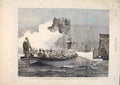 Old Antique Print Duke Duchess Edinburgh Royal Barge Pier Gravesend 1874 19th