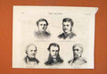 Original Old Antique Print Portrait Mundy Townsend Arnott Dillon Cotton 1874