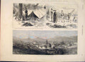 Original Old Antique Print Bibao Begona Alcalde Pena Del Enadro Carlist 1874