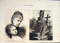 Original Old Antique Print Red Crescent Adrianople Camara Tomb Hanover 1878