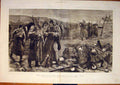 Original Old Antique Print War Comrades Corps Russian Plevna 1878 Victorian