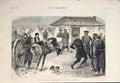Original Old Antique Print Russians San Stefano Hostility War 1878 Victorian
