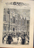 Old Antique Print Paris Exhibition Macmahon Prince Wales Trocadero 1878 19th