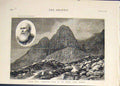 Original Old Antique Print Pillar Rock Cumberland Reverend James Jackson 1878