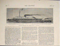 Old Antique Print Steel Vessels Gun Boat Torpedo Cellular Ships Ship 1878 19th