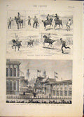 Old Antique Print Military Sports Aldershot Paris Exhibition London 1878 19th