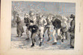Original Old Antique Print Cambridge Crew Boat Race University Training 1879