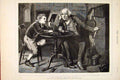 Original Old Antique Print Siers Past Future Stocks Child Boy Man Fine Art 1879