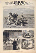 Original Old Antique Print Afghan War Bombay Quettah Jellalabad 1879 Victorian