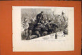 Original Old Antique Print Royal Naval Artillery Volunteers Dinner Officer 1879