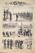 Old Antique Print Duke Connaught Military Career Sketches Cadet Woolwich