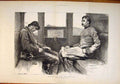 Original Old Antique Print Discipline Dissipation Holl Passengers Fine Art 1879