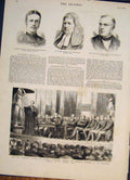 Old Antique Print Portrait Mccrea Malins Draper College Liverpool Rendall