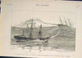 Original Old Antique Print Ss Palmyra Barque Norton Falmouth Ship Ships 1882