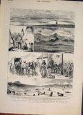 Original Old Antique Print Marquis Lorne America Hall Sketch Prairie 1882 19th