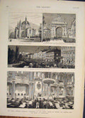 Old Antique Print Royal Swedish Marriage Sweden Norway Prince Christiania