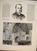 Old Antique Print Portrait Wilberforce Prince Wales Eton Coolege Memorial