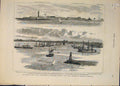Original Old Antique Print Crisis Egypt Alexandria Harbour Turkish Cavass 1882