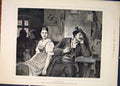 Old Antique Print Jealousy Kauffmann Lady Gentleman Jealous Fine Art 1882 19th