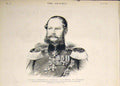 Original Old Antique Print Portrait Prince Alexander Prussia Prussian Connaught