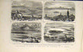Old Antique Print Laggon Venice Church Jesuit Paolo Isolo Giudecca 1883 19th