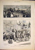 Old Antique Print Coronation Czar Russia Moscow Railway Wolseley Alcester