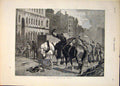 Original Old Antique Print Piccadilly London Streets Street 1883 19th