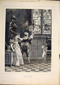 Old Antique Print Iconoclasts Stained Glass Window Children Macquoid Dog