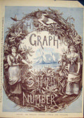Original Old Antique Print Graphic Cover Page Summer Lady Boat Sea Fairy 1883