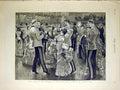 Original Old Antique Print Ball Troopers Second Life Guards St James'S Hall 1884