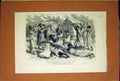 Original Old Antique Print Rebellion Soudan Sinkat Suakim Street Sketch 1884