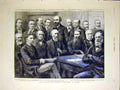 Old Antique Print Group Portrait Federal Convention Sydney Australia 1884 19th