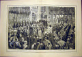 Original Old Antique Print Duke Albany Funeral Chapel Windsor 1884 Victorian