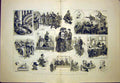 Old Antique Print French Chamber Deputies Sketches Orator President 1884 19th