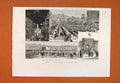 Original Old Antique Print Celebrations Winchester Cathedral Sport Cricket 1887