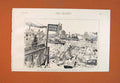 Original Old Antique Print Prince Princess Wales Regatta Henley Boats 1887 19th