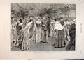 Old Antique Print Ball Guildhall Buckingham Palace Concert Sketches 1887 19th