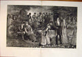 Old Antique Print Fete Gardens Royal Botanic Society Regent'S Park 1887 19th