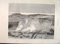 Original Old Antique Print Easter Volunteer Manoeuvres Dover Battle 1887 19th