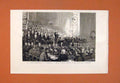 Old Antique Print Chamberlain Liberal Meeting Music Hall Edinburgh 1887 19th