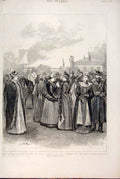 Original Old Antique Print Racing Season France Nice Steeplechase Hopkins 1891
