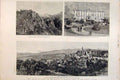 Original Old Antique Print France Grasse Gourdon Hotel Cannes 1891 Victorian