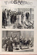 Old Antique Print Derby Queen Banquet Haslam Market Military Tournament