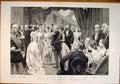 Original Old Antique Print Madame Carnot Elysee Paris France Reception 1891