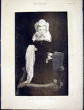Original Old Antique Print Mary Tween Tots Hayllar Fine Art 1898 Child Dress