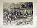 Original Old Antique Print Bunerwals Barandu River Figure Skating Palace 1898